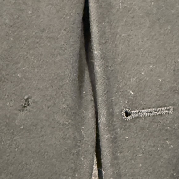 Hart Schaffner & Marx Dayton's Black Pure Virgin Wool Overcoat 44R Union Tags - Picture 8 of 10